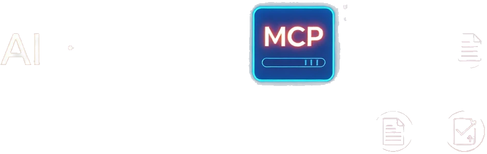 Diagram van een AI Agent verbonden met een MCP Server en databronnen